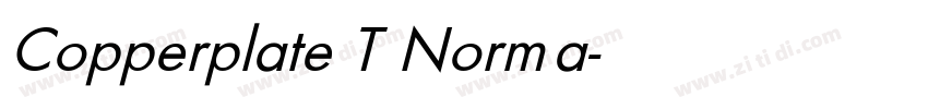 Copperplate T Norma字体转换